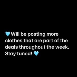 Will be posting more clothes that are part of the deals throughout the week.